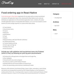 Food ordering app in React Native - FoodEsy