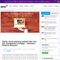 Build food ordering website like JustEat, Foodpanda & Swiggy