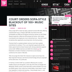 Court Orders SOPA-style Blackout of 100+ Music Sites