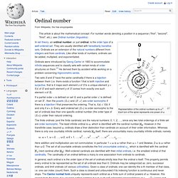 Ordinal number