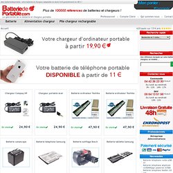 Batterie et chargeur pour ordinateur portable