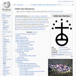 Ordre des Chartreux 1084-