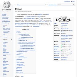 L'Oréal - wikipedia