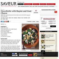 Orecchiette with Rapini and Goat Cheese Recipe