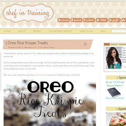 Oreo Rice Krispie Treats