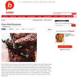Oreo Mint Brownies