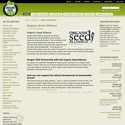 Organic Seed Alliance — Oregon Tilth