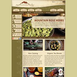 Bulk organic herbs, spices & essential oils from Mountain Rose Herbs