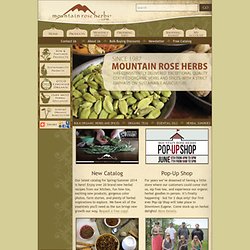 Bulk organic herbs, spices & essential oils – Mountain Rose Herbs