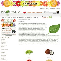 Organic and Raw Foods Raw Nutrition Canada