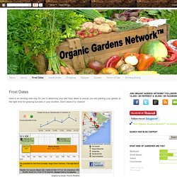 Organic Gardens Network™: Frost Dates