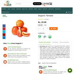 Order Fresh Organic Tomato Online