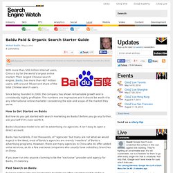 Baidu Paid & Organic Search Starter Guide