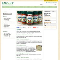 Buy all natural spices and seasonings at Frontier.