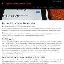 Organic SEO San Diego by Vivid Software Solutions