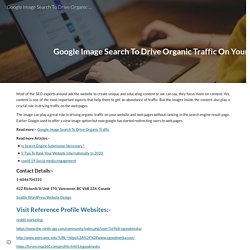 Google Image Search To Drive Organic Traffic On Your Website - eGoodMedia