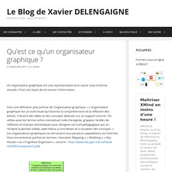 Qu’est ce qu’un organisateur graphique ? – Le Blog de Xavier DELENGAIGNE