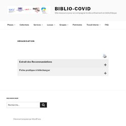Organisation – Biblio-Covid