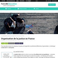 Organisation de la justice en France