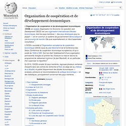 Organisation de coopération et de développement économiques