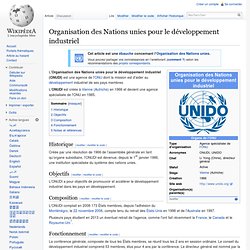 Organisation des Nations unies pour le développement industriel
