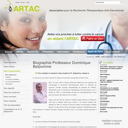 Organisation ARTAC, Docteur BELPOMME, cancérologue, préservation de l’environnement et santé