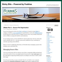 CMake Part 3 – Source File Organisation - Sticky Bits - Powered by FeabhasSticky Bits – Powered by Feabhas