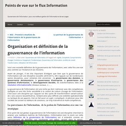 Organisation, définition de la gouvernance de l'information