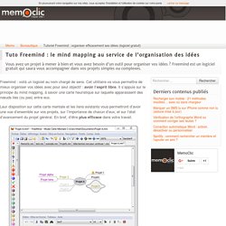 Tutoriel Freemind : organiser efficacement ses idées (logiciel gratuit)