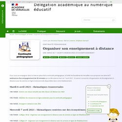 Organiser son enseignement à distance