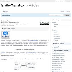 S'organiser avec FreeMind - famille-Gamel.com