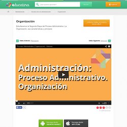 Proceso Administrativo (Organización) - Administración