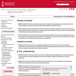 Organización y funcionamiento - Generalitat Valenciana