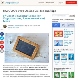 17 Great Teaching Tools for Organization, Assessment and More