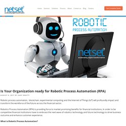 Is Your Organization ready for Robotic Process Automation (RPA)