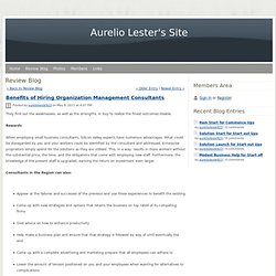 Benefits of Hiring Organization Management Consultants - Aurelio Lester's Site