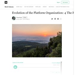 Evolution of the Platform Organization: 4 The Future of Networks: Platforms and Ecosystems