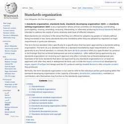 Standards organization