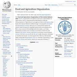 Food and Agriculture Organization