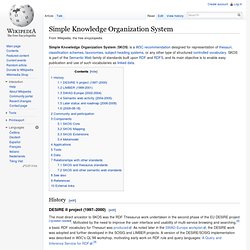 Simple Knowledge Organization System