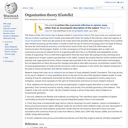 Organization theory (Castells)