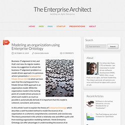 Modeling an organization using Enterprise Ontology