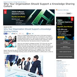 Why Your Organization Should Support a Knowledge Sharing Culture