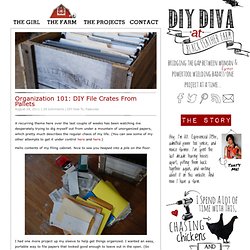 Organization 101: DIY File Crates From Pallets - DIYdiva