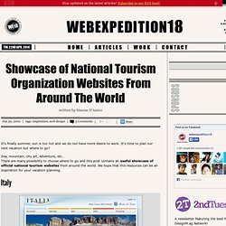 Showcase of National Tourism Organization Websites From Around The World