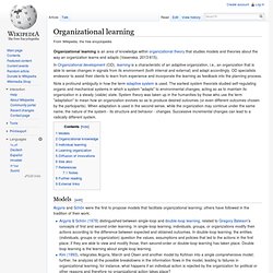 Organizational learning