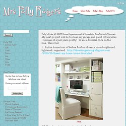 Polly's Picks: 45 BEST Home Organizational & Household Tips Tricks & Tutorials - Mrs. Polly Rogers