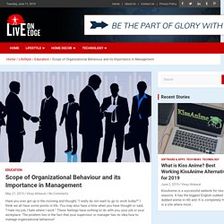 Scope of Organizational Behaviour and its Importance in Management
