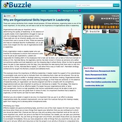 Why are Organizational Skills Important in Leadership