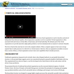 Virtual Organizations - strategy, levels, examples, advantages, definition, model, company, hierarchy